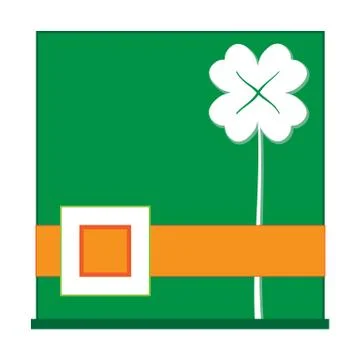Hat Green Shamrock Stock Illustration
