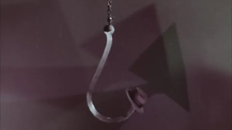 A hat hanging on a big hook Video stock 292618375