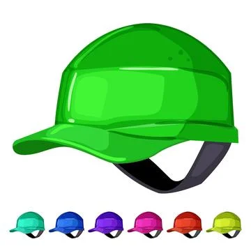 Hat helmet builder cartoon vector graphic Stock Illustration