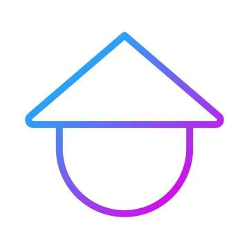 Hat icon gradient purple style chinese new year illustration vector perfect. Ilustración de archivo