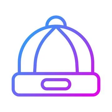 Hat icon gradient purple style chinese new year illustration vector perfect. Ilustración de archivo