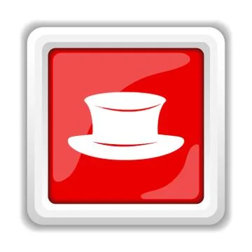 Hat icon. internet button on white background.. Stock Illustration