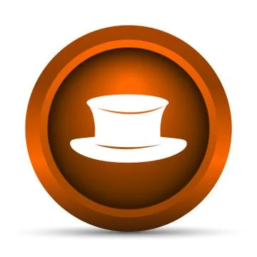 Hat icon. Internet button on white background.. Stock Illustration