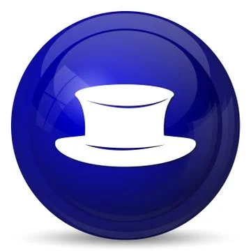Hat icon. Internet button on white background.. Stock Illustration