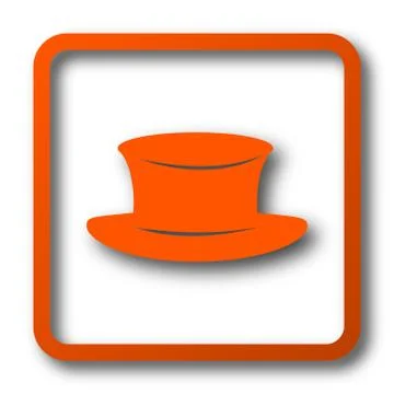 Hat icon. Internet button on white background.. Stock Illustration