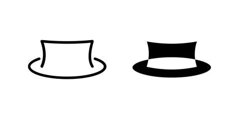 Hat icon set. Suitable for e-commerce websites, fashion apps, and online sh.. Stock Illustration