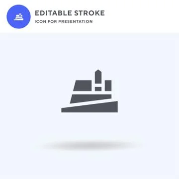 Hat icon vector, filled flat sign, solid pictogram isolated on white, logo il Illustrazione stock