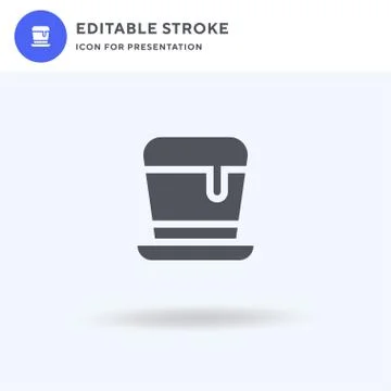Hat icon vector, filled flat sign, solid pictogram isolated on white, logo il Stock Illustration