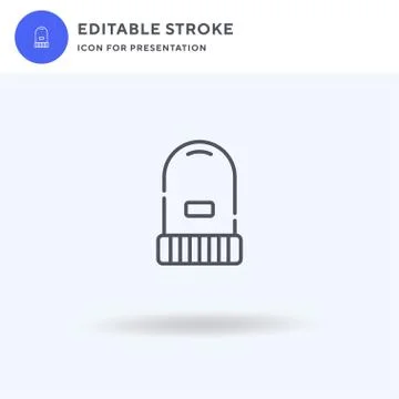 Hat icon vector, filled flat sign, solid pictogram isolated on white, logo 스톡 일러스트