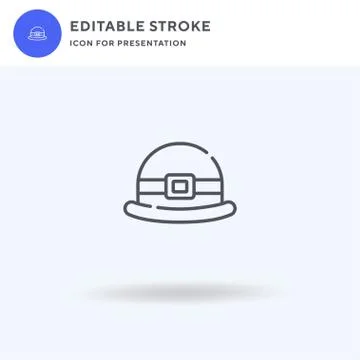 Hat icon vector, filled flat sign, solid pictogram isolated on white, logo Stock Illustration