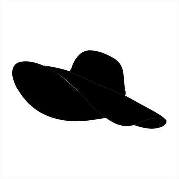 Hat icon Vector illustration Flat design Man and women's hat Stock Illustration