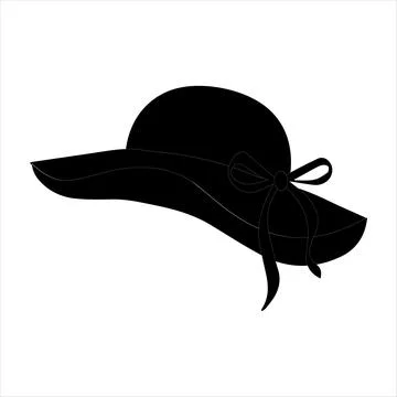 Hat icon Vector illustration Flat design Man and women's hat Stock Illustration