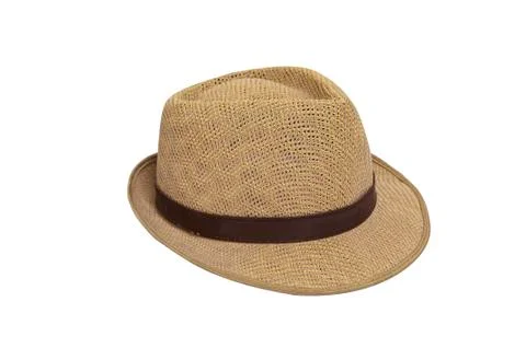 Hat isolate white background in studio Stock Photos