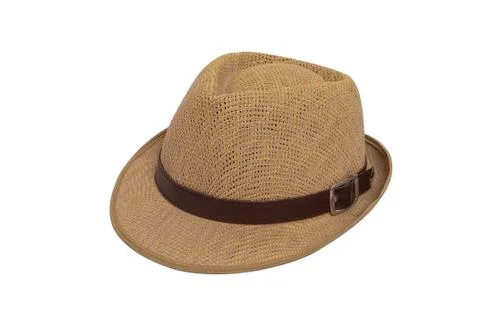 Hat isolate white background in studio Stock Photos