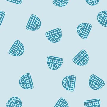 Hat knitting wool glyph seamless pattern 库存插图