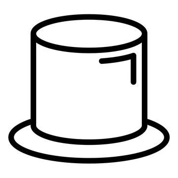Hat line icon vector illustration isolated on white background Illustration