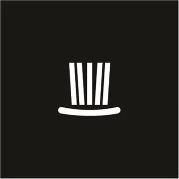 Hat logo design concept Stock Illustration