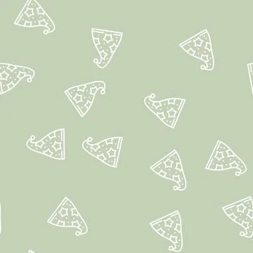 Hat magic line seamless pattern Stock Illustration