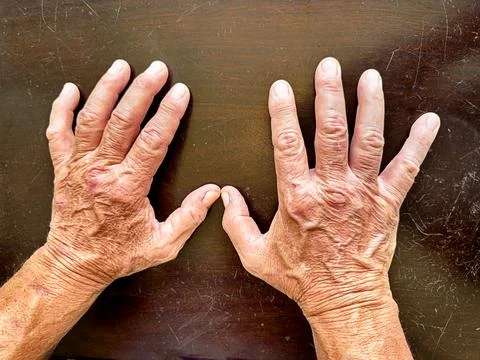 The Hat Maker's Hands Stock Photos