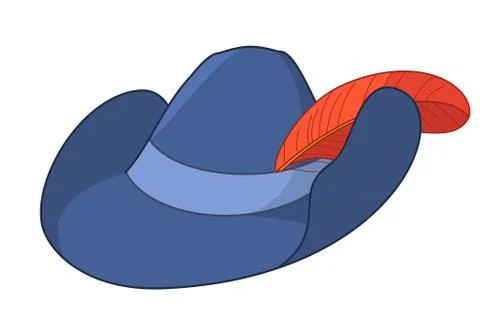 Hat of the musketeer Stock Illustration