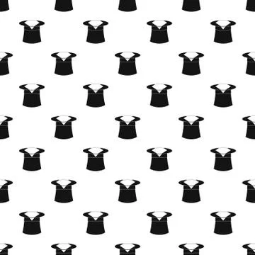 Hat with napkin pattern seamless Stock Illustration