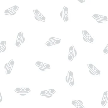 Hat pirate glyph vector seamless pattern Illustrazione stock