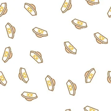 Hat pirate vector seamless pattern Illustrazione stock