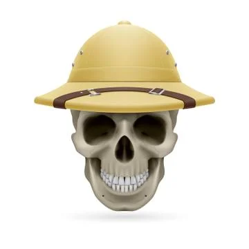 Hat skull Stock Illustration