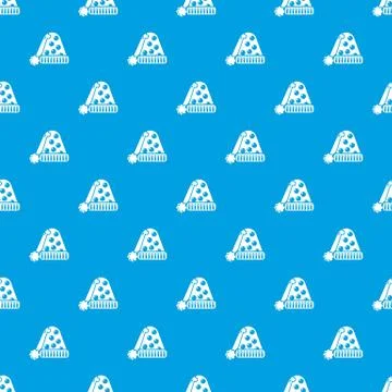 Hat for sleep pattern vector seamless blue Ilustración de archivo
