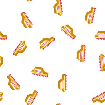 Hat spain isometric icon seamless pattern イラスト素材