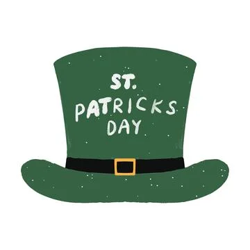 Hat, The symbol of St. Patrick s Day. Vector illustration, clover Stock Illustration