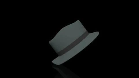 Hat turns on itself - loop animation Stock Footage 253351452