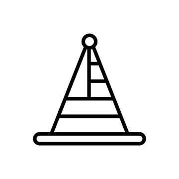 Hat USA flag icon. Simple line, outline vector elements of America icons for ui Stock Illustration