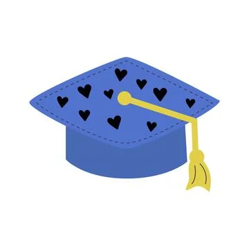 Hat vector cartoon illustration on the white background Stock Illustration