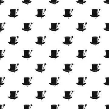 Hat with a wand pattern seamless vector Stockillustratie