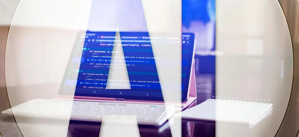 ?hatbot artificial coding coding background Digital software development. 스톡 사진