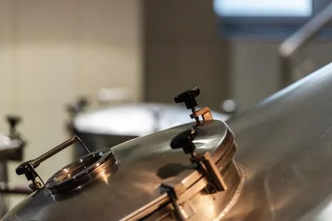 Hatch to the beer tank Stock Photos