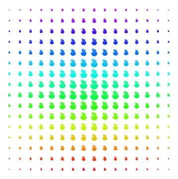 Hatch Chick Shape halftone Spectral effect 스톡 일러스트