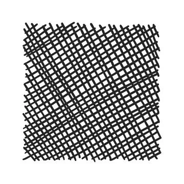 Hatch clipart. Scribble sketch pencil texture. Scratch pen grunge shape Illustrazione stock