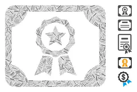Hatch Collage Authorize Diploma Icon Stock Illustration