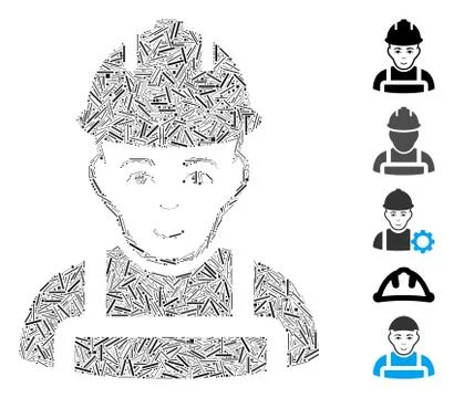 Hatch Collage Builder Icon Stock Illustration