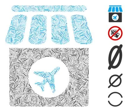 Hatch Collage Duty Free Ilustração Stock