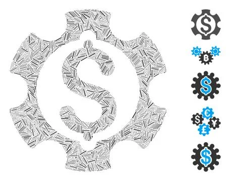 Hatch Collage Financial Development Icon イラスト素材