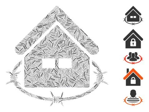 Hatch Collage Prison Building Ilustración de archivo