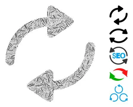 Hatch Collage Refresh Stock Illustration