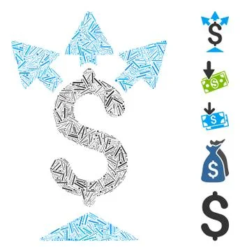 Hatch Collage Split Payment Icon Stockillustratie