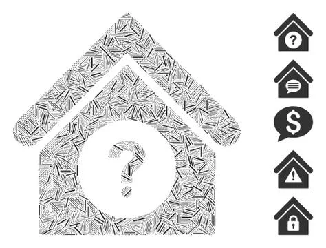 Hatch Collage Status Building Icon Ilustración de archivo