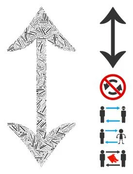 Hatch Collage Swap Vertically Stock Illustration