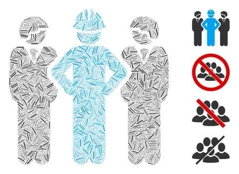 Hatch Developer Team Icon Vector Mosaic Stock Illustration