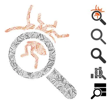 Hatch Mosaic Debugger Explorer Icon Illustrazione stock